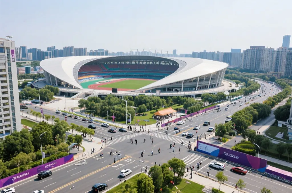 世界杯赛后城市球场与交通恢复常态的全景画面